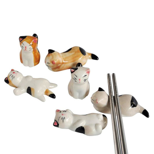 3 Chopstick Holders Cats Osaka Street Market