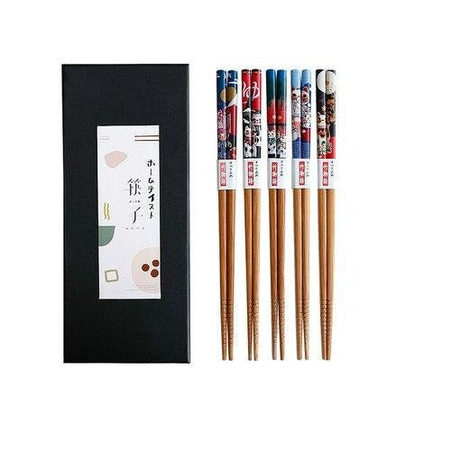 5 Pairs Chopsticks Set Iriomote Osaka Street Market