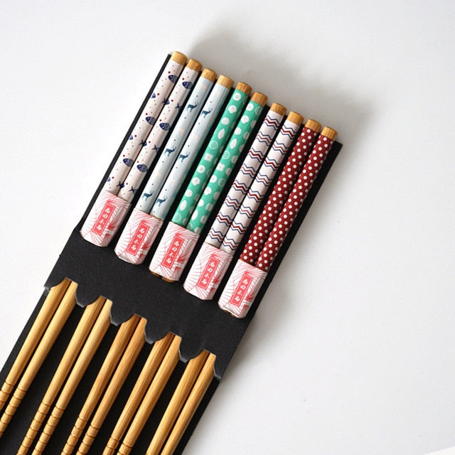 5 Pairs of Chopsticks Set Alcock Osaka Street Market