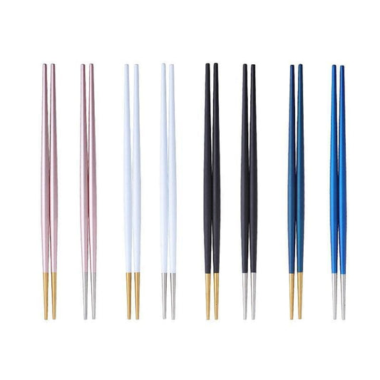 5 Pairs of Metal Chopsticks Nakano ( 10 colors) Osaka Street Market