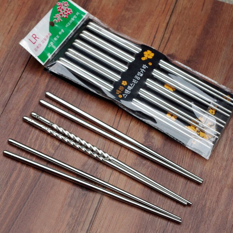 5 Pairs of Metal Chopsticks Stellata (3 Models) Osaka Street Market