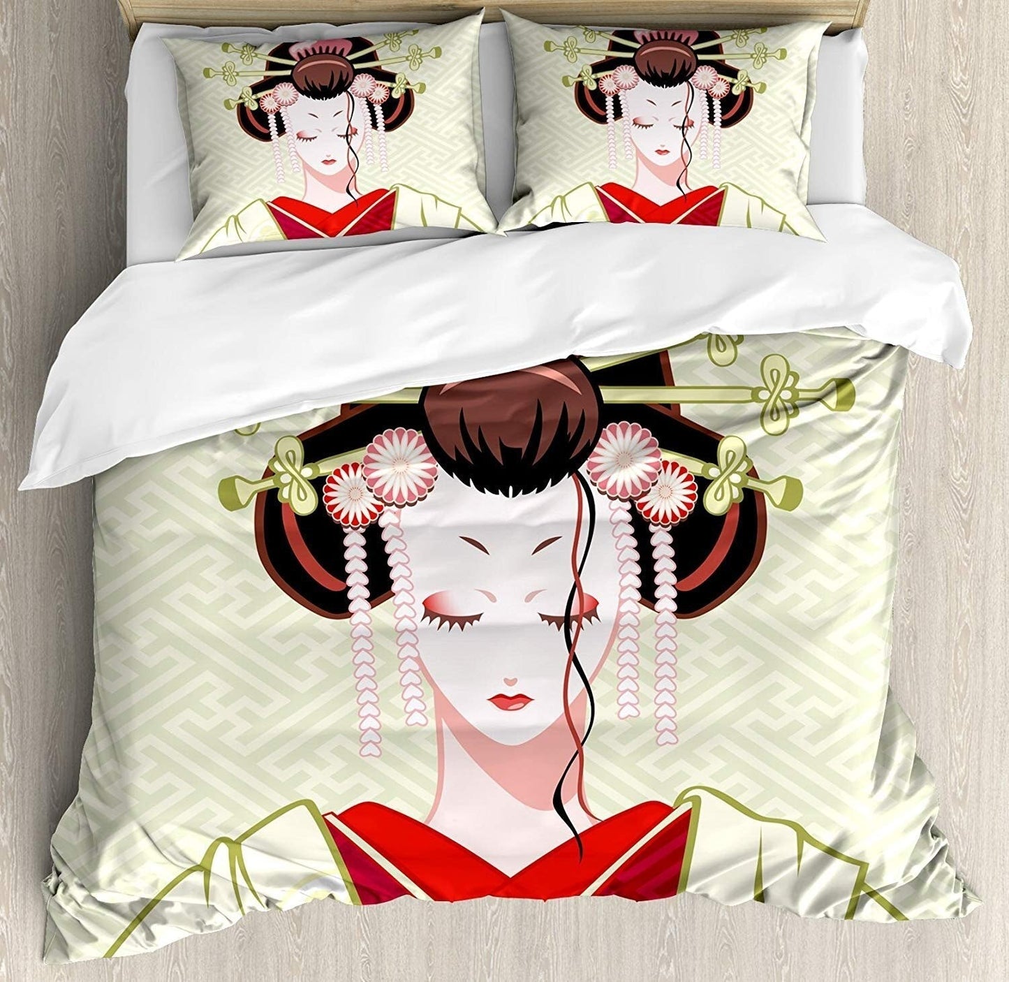 Bedding Set Geisha Woman Kazasi Osaka Street Market