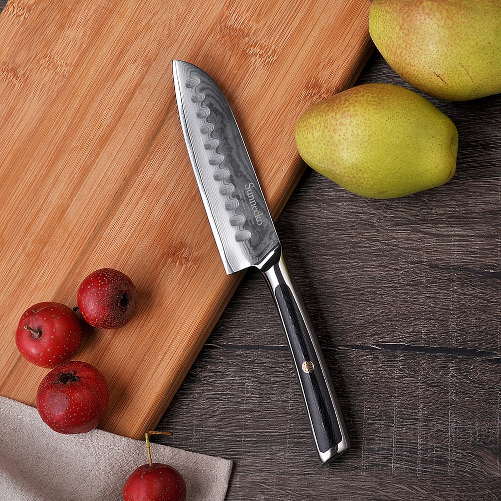 Damascus Santoku Knife Kosaka Osaka Street Market