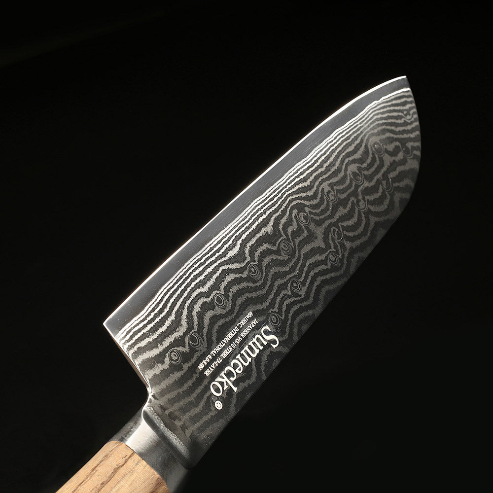 Damascus Santoku Knife Nanae Osaka Street Market