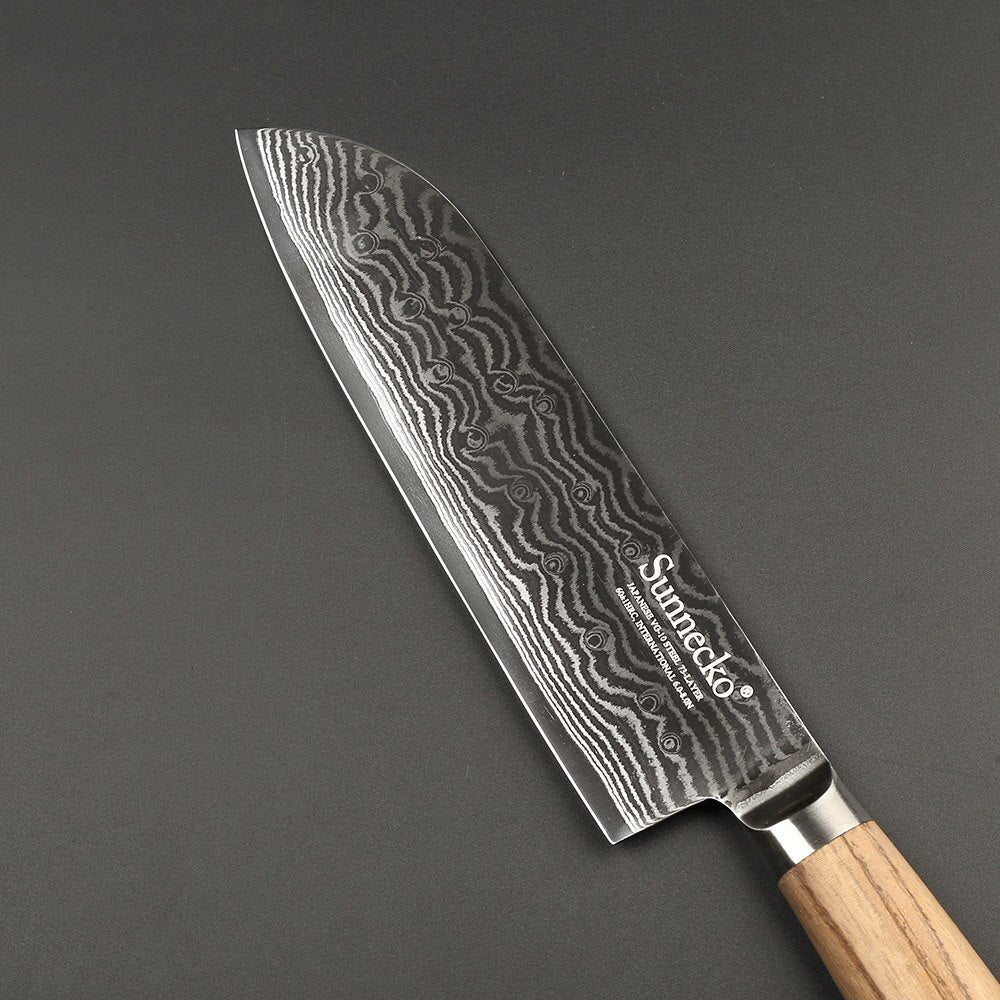 Damascus Santoku Knife Nanae Osaka Street Market