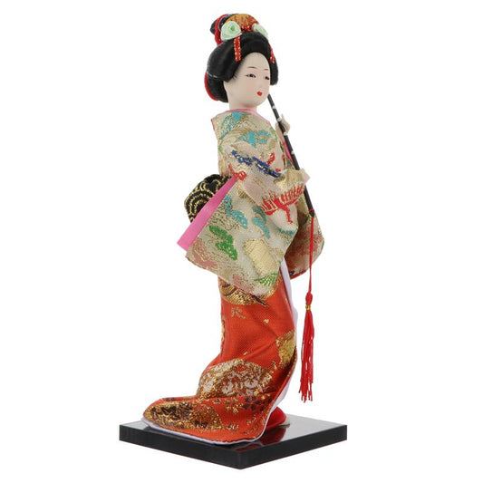 Geisha Doll Shamisen Osaka Street Market