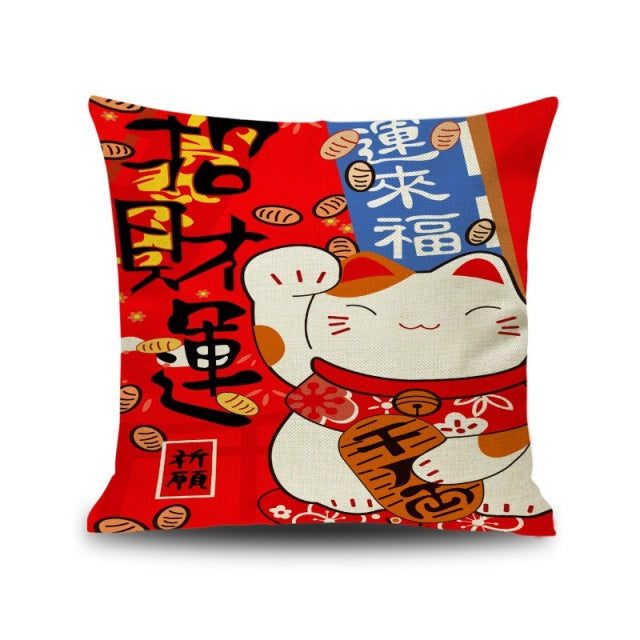 Lucky Cat Cushion (10 Models) Osaka Street Market