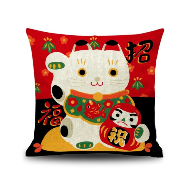 Lucky Cat Cushion (10 Models) Osaka Street Market