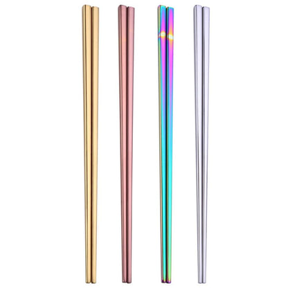 Metal Chopsticks Rainbow (4 Colors) Osaka Street Market