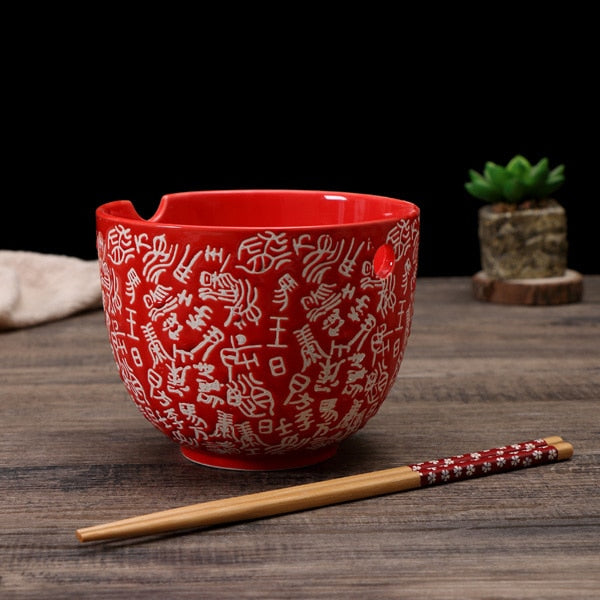 Noodle Chopsticks and Bowl Set Kioto Osaka Street Market