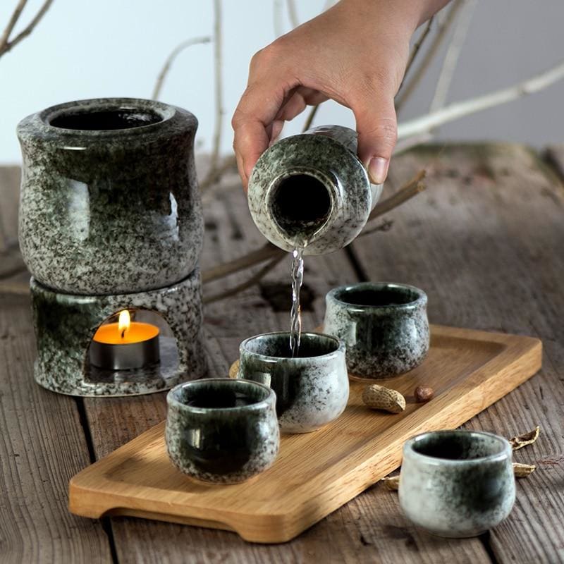 Sake Set with Stove Hayate Osaka Street Market