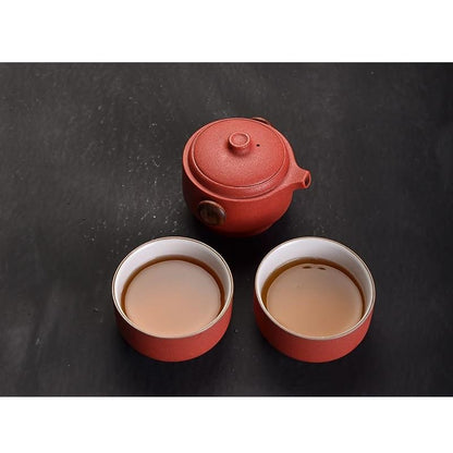 Teapot with 2 Teacups Travel Set Hitomi ( 3 colors) Osaka Street Market
