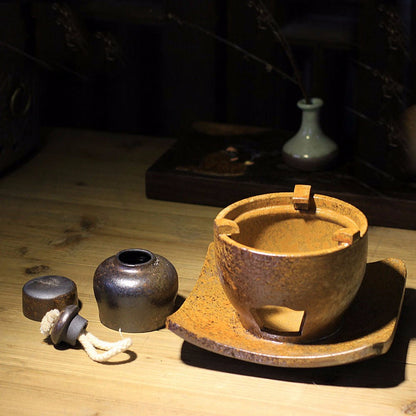 Teapot with Warm Teapot Stove Miyabei Osaka Street Market