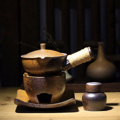 Teapot with Warm Teapot Stove Miyabei Osaka Street Market