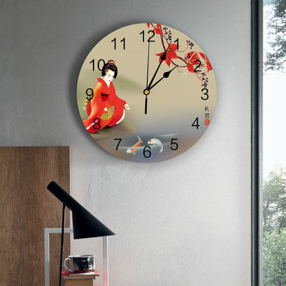 Wall Geisha Clock Oshin (20 Models) Osaka Street Market