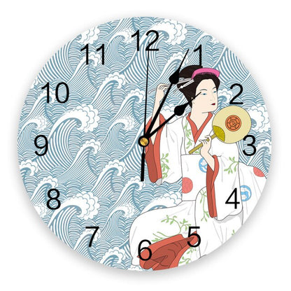 Wall Geisha Clock Oshin (20 Models) Osaka Street Market