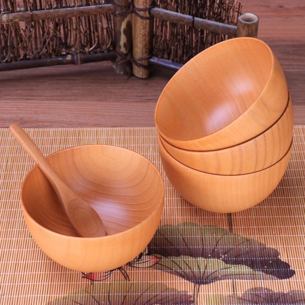 Wooden Bowl Ibaraki Osaka Street Market